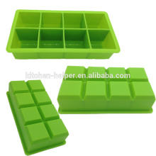 FDA &amp; LFGB Aprovado Non-stick Praça Forma Grade Alimentos Silicone Ice Mould